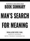 Cover image for Summary of Man's Search for Meaning by Viktor E. Frankl